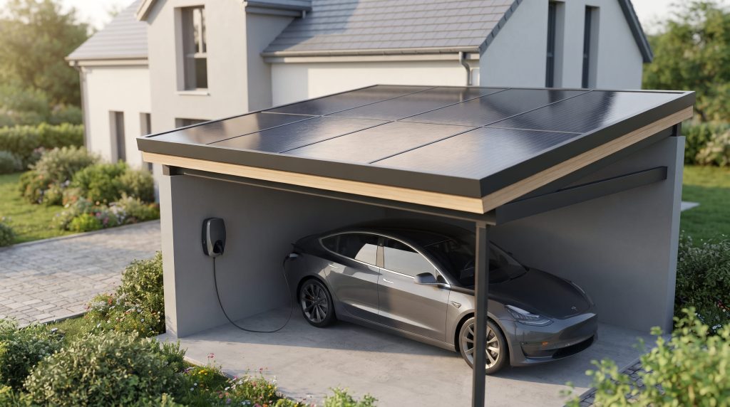 Carports solaires résidentiels : faut-il s&rsquo;acquitter de la taxe d&rsquo;aménagement ?