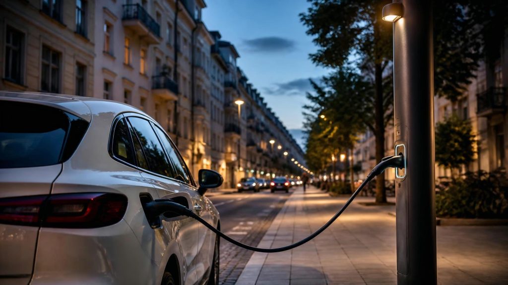 Bornes ultra-rapides et réseau électrique : Comment Enedis adapte-t-il le réseau local à l'arrivée des stations de 350 kW ? 1 Éclairage public et voiture électrique : les expérimentations de recharge sur réverbère en France